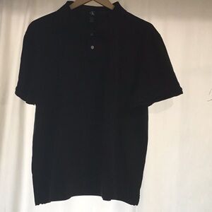 Calvin Klein Black Men’s 100% Cotton Polo
